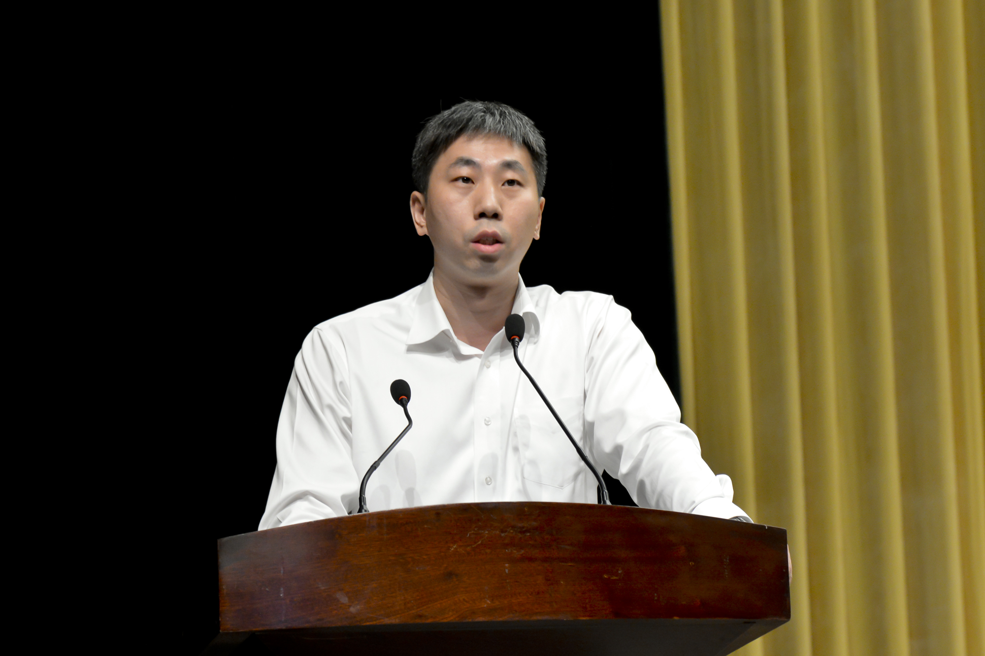 ▲永利集团304am登录集团副总经理钱苏醒先生发言